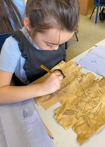 Egyptian art in Year 3 